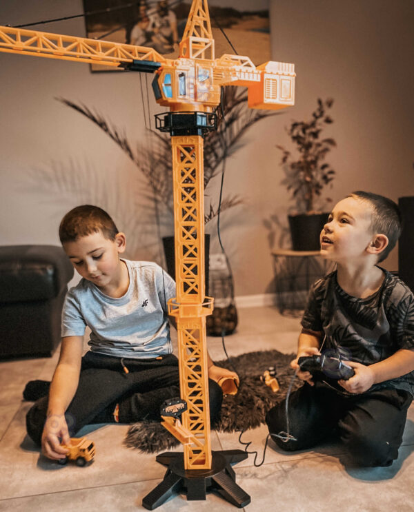 WOOPIE Dźwig Żuraw Zdalnie Sterowany 103 cm R/C Ciężarówka Koparka  + 4 Akc.