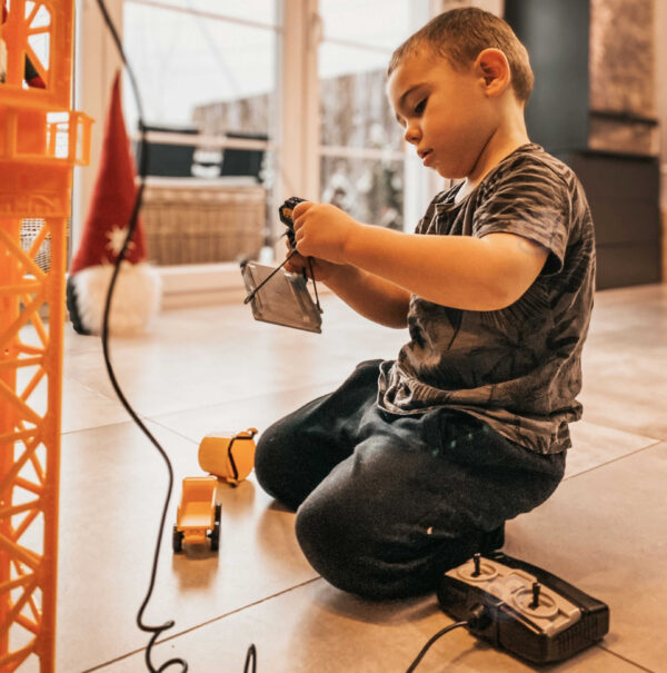 WOOPIE Dźwig Żuraw Zdalnie Sterowany 103 cm R/C Ciężarówka Koparka  + 4 Akc.