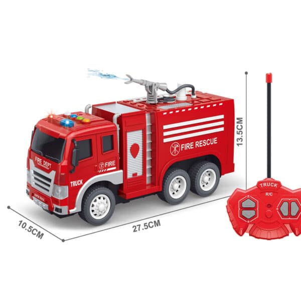 WOOPIE Zdalnie Sterowane Auto Wóz Strażacki RC Funkcja Pryskania Wodą - 006