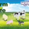 WOOPIE Zestaw Figurki Zwierzęta Farma 34 szt.
