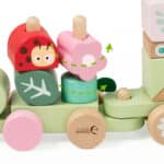 Drewniana kolejka gąsienica sorter Montessori 2w1 - Classic World - 006