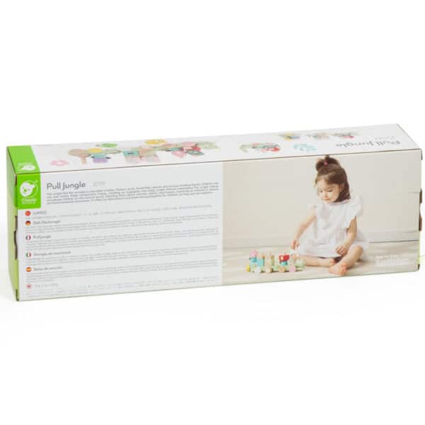Drewniana kolejka gąsienica sorter Montessori 2w1 - Classic World - 010