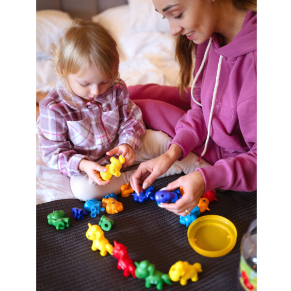 WOOPIE Figurki Montessori Zestaw Edukacyjny Jednorożce do Składania "Dopasuj Literki" 13 el. - 003