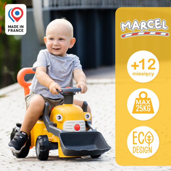 FALK Chodzik Jeździk Koparka Marcel 2w1