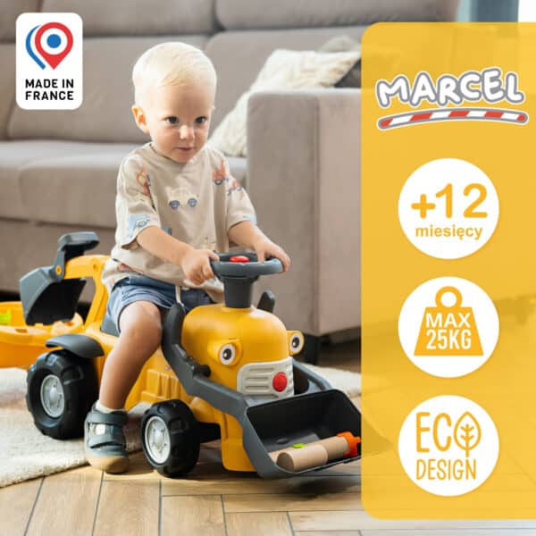 FALK Chodzik Jeździk Koparka Marcel z Przyczepką - 004