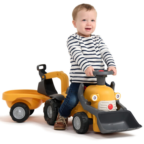 FALK Chodzik Jeździk Koparka Marcel z Przyczepką