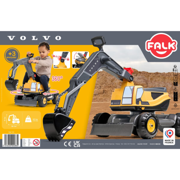 FALK Koparka Przegubowa Volvo Obrotowa Kabina Łopata Pług