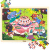 VIGA Drewniane Puzzle Układanka 24 el. Przyjęcie Urodzinowe