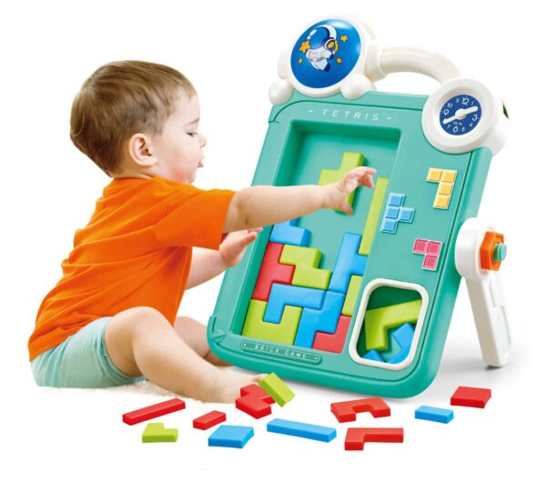 WOOPIE Dwustronna Tablica do Rysowania Gra Tetris 2w1 Pomarańczowa - 002