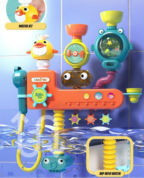 WOOPIE BABY Zabawka do Kąpieli Kranik Prysznic Fontanna Przelewowa Kaczuszka
