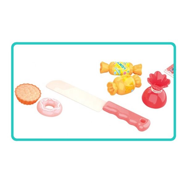 WOOPIE Tort Urodzinowy do Krojenia Świeczki Czajnik Sztućce + 83 el.