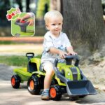 FALK Traktorek Jeździk Baby Claas z Koparką Łyżką i Przyczepą - 008