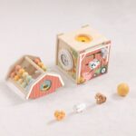TOOKY TOY Drewniana Stodoła Aktywności Sorter Liczydło Montessori - 004