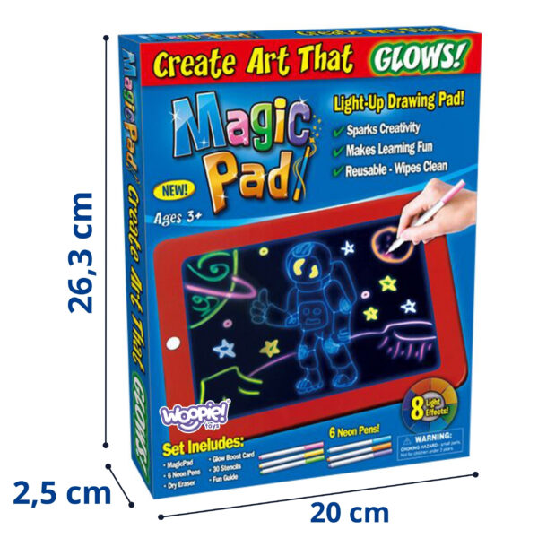 WOOPIE Magiczny Tablet Graficzny do Rysowania Neonowe Kolory - 002