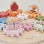 Edukacyjne koła zębate drewniana układanka Montessori - PolarB - 002