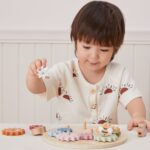 Edukacyjne koła zębate drewniana układanka Montessori - PolarB - 007