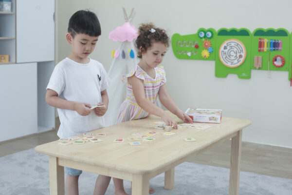 VIGA Gra Edukacyjna Drewniana Układanka Dopasuj Kształty 37 el. - 004