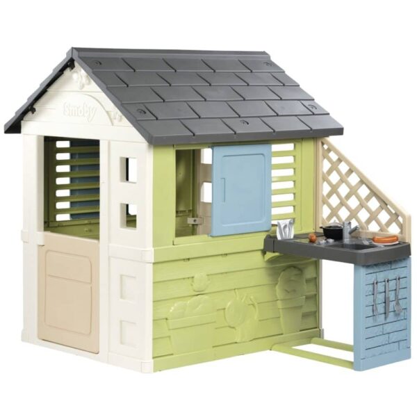 Ekologiczny Domek Smoby Life Pretty - Kuchnia Letnia i Akcesoria - 001