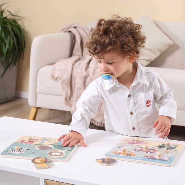 VIGA PolarB Drewniane Puzzle Zwierzęta z Pinezkami - 007