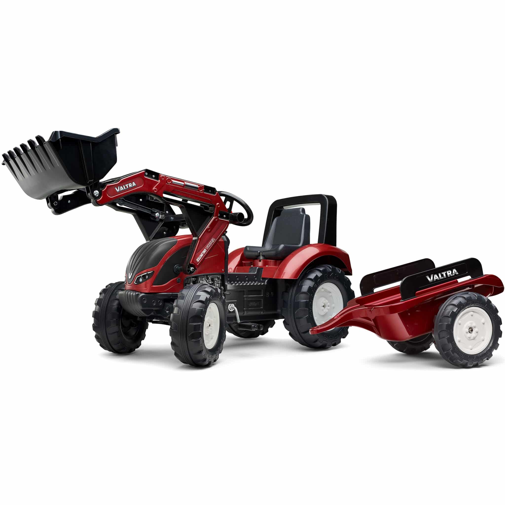 FALK Traktor na Pedały Valtra S4 z Łyżką i Przyczepą 3-7 lat - 001