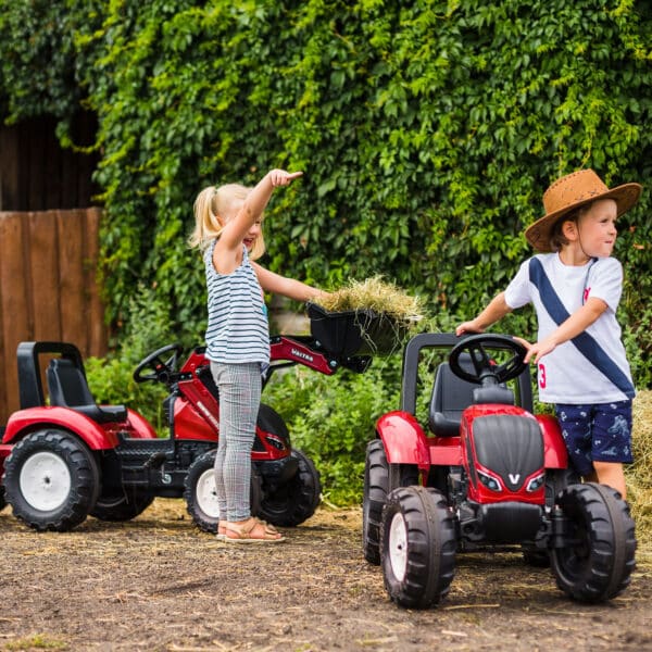 FALK Traktor na Pedały Valtra S4 z Łyżką i Przyczepą 3-7 lat - 003