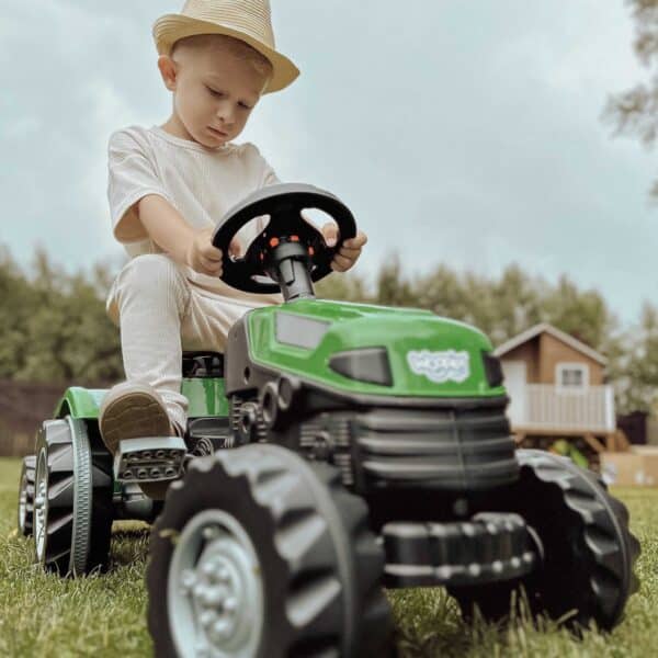 WOOPIE Traktor na Pedały Farmer GoTrac MAXI z Przyczepą Ciche Koła - 003