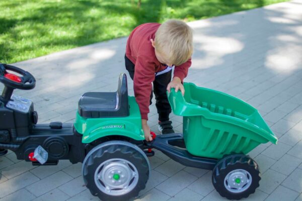 WOOPIE Traktor na Pedały Farmer GoTrac MAXI z Przyczepą Ciche Koła - 013