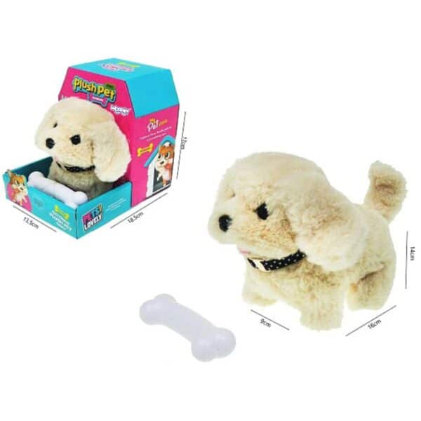 WOOPIE Piesek Interaktywny Pluszak z Kością Bichon Golden Retriever - 006