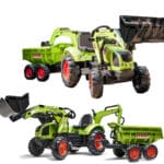 FALK Traktor na Pedały Claas Axos 330 z Koparką i Przyczepą 3-7 lat - 001