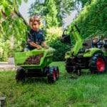 FALK Traktor na Pedały Claas Axos 330 z Koparką i Przyczepą 3-7 lat - 002
