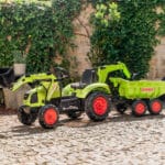 FALK Traktor na Pedały Claas Axos 330 z Koparką i Przyczepą 3-7 lat - 003