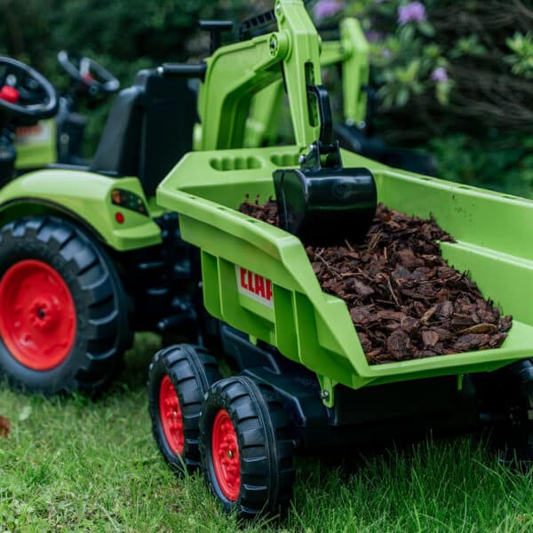 FALK Traktor na Pedały Claas Axos 330 z Koparką i Przyczepą 3-7 lat - 004