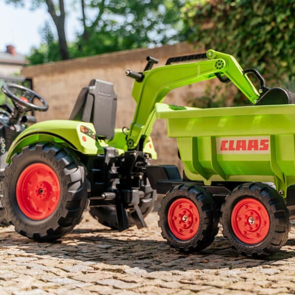 FALK Traktor na Pedały Claas Axos 330 z Koparką i Przyczepą 3-7 lat - 005