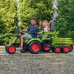 FALK Traktor na Pedały Claas Axos 330 z Koparką i Przyczepą 3-7 lat - 007