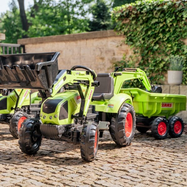 FALK Traktor na Pedały Claas Axos 330 z Koparką i Przyczepą 3-7 lat - 008