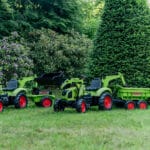 FALK Traktor na Pedały Claas Axos 330 z Koparką i Przyczepą 3-7 lat - 009