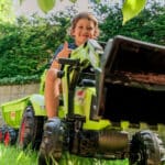 FALK Traktor na Pedały Claas Axos 330 z Koparką i Przyczepą 3-7 lat - 010
