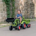 FALK Traktor na Pedały Claas Axos 330 z Koparką i Przyczepą 3-7 lat - 011