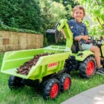 FALK Traktor na Pedały Claas Axos 330 z Koparką i Przyczepą 3-7 lat - 013