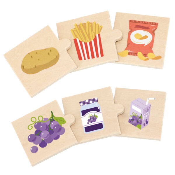 VIGA Zestaw Puzzli Odkrywaj Związki Między Naturą a Jedzeniem - 003