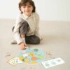 Drewniana Układanka Sensoryczna Liść Lotosu Classic World – Sorter Montessori 3+ - 003