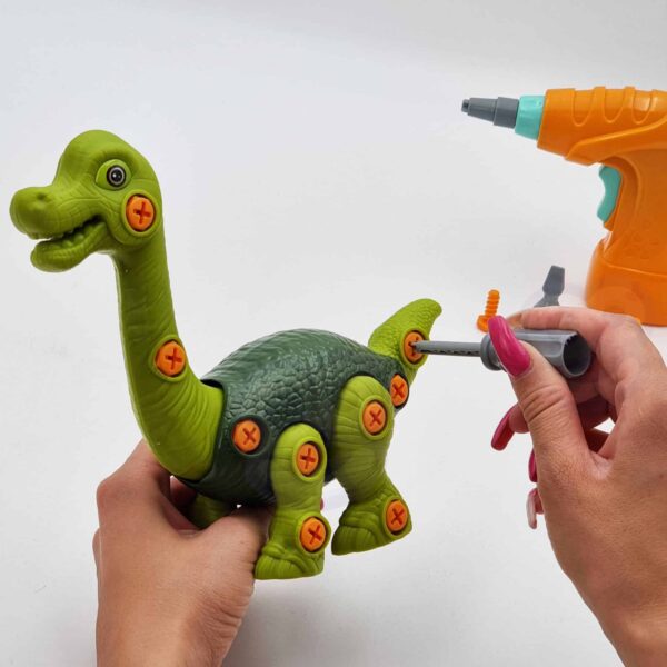 WOOPIE Dinozaur do Skręcania Zestaw Konstrukcyjny + Wiertarka 31 el. - 004