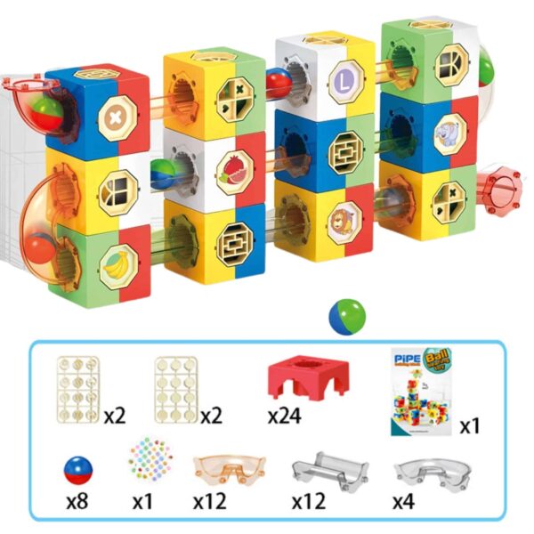 WOOPIE Tor Kulkowy Kulodrom Zestaw Konstrukcyjny Klocki 3D - 007