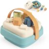 Ekologiczny sorter kształtów z bioplastiku w koszyczku - Smoby Little Green - 004
