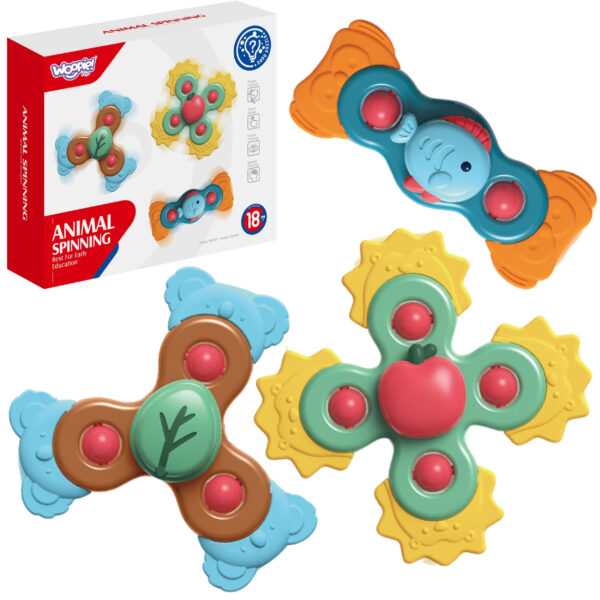 WOOPIE BABY Spiner Zabawka Sensoryczna Edukacyjna 3w1 Kolorowe - 001