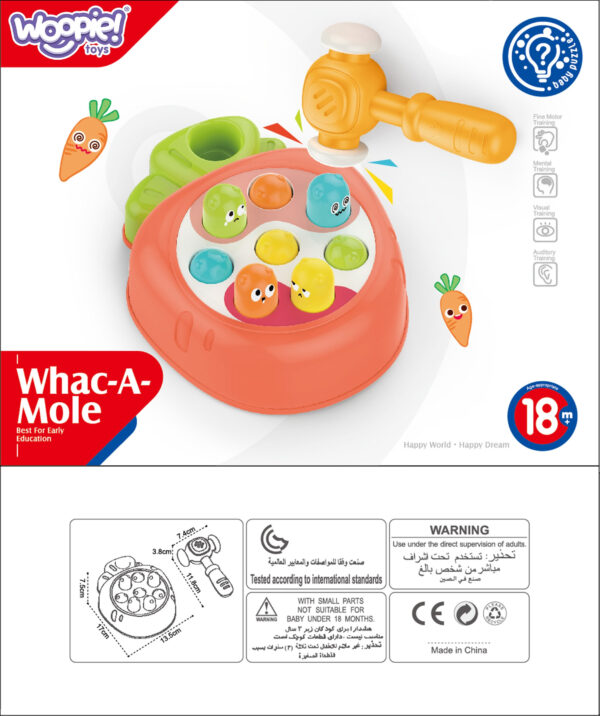 WOOPIE BABY Gra Zręcznościowa Uderz Kreta Wbijanka - 006