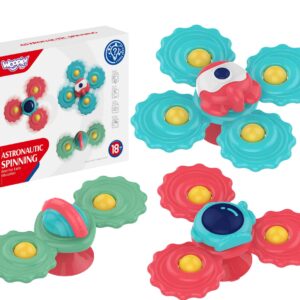 WOOPIE BABY Gryzak Spinner Wirujący z Przyssawką Zestaw 3 szt