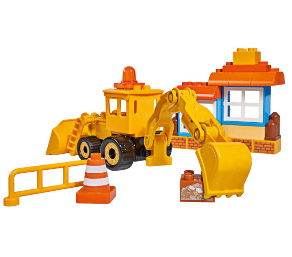 Klocki Bob Budowniczy Koparka 40 elem Big - 002