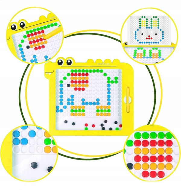 WOOPIE Tablica Magnetyczna dla Dzieci Montessori MagPad Dinozaur - 008