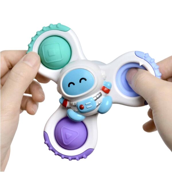WOOPIE BABY Spinner Zabawka Sensoryczna Rakieta Kosmita Ufo 3 szt. - 006